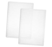 DOITOOL 2 Sets Plastic Lettering Guide Template Ruler with Spacing Lines for Journaling and Envelope Addressing Straight Line Stencil for Precise Drawing and Writing Assistance