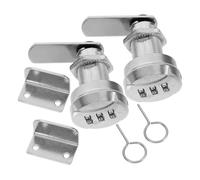 DOITOOL 2 Sets Zinc Alloy Cabinet Door Combination Locks Code Password Locks for Drawers Mailboxes Toolboxes Compact Security for Cupboards and Filing Cabinets