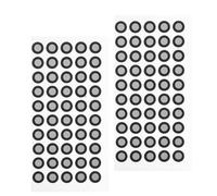 DOITOOL 2 Sheets of Tear Resistant Reflective Marker Points for 3d Scanners, High Reflectivity Pet Reflective Film Dot Point Markers for Accurate Scanning and Tracking