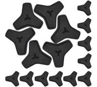 DOITOOL 20 Pairs Black Silicone Eyeglass End Tips Anti-slip Retainers