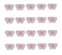 DOITOOL 20 Pcs Glow The Dark Butterfly Iron Patches DIY Clothes Repair Applique for Jeans Shirts Hats Backpacks Decorative Fashion Embroidery