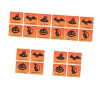 DOITOOL 20 pcs Halloween Mouse Pads Set Non Slip Rubber Base Computer Mouse Cushions with Pumpkin Bat Witch Design for Office Gaming Laptop Use