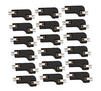 DOITOOL 20 Pcs Hot Swap Pcb Socket Computer Keyboard Hot Plug Abs Material Black Practical Fast Shaft Swapping Two Clamps Design for Mechanical Keyboard Modification