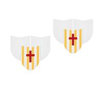 DOITOOL 20 Pcs Kids Paper Blank Shields Diy Unfinished Shield Toys for Children Role Playing Party Props