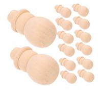 DOITOOL 20 Pcs Unfinished Wooden Snowman Dolls DIY Craft Pegs for Painting Christmas Decoration Natural Wood Snowmen Ornaments