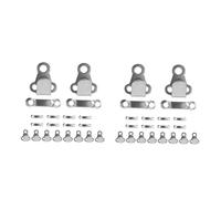DOITOOL 20 Sets Metal Trouser Fasteners Hook and Bar Vintage Clothing Hooks for Sewing Strong Durable for Business Suits Hats Belts Easy to Sew Silver Tone Craft Gift