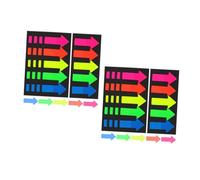 DOITOOL 20 Sets Re Stickable Arrow Shaped Index Stickers Classified Page Markers for Student Stationery Reading Accessories for Annotating Books Organizing Notes