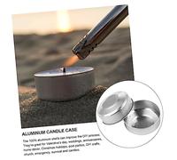 DOITOOL 200 pcs Aluminum Tea Light Tins Empty Candle Cases for DIY Candle Making Circular Containers Suitable for Tea Warmers Votives Durable and Lightweight Aluminum Cups