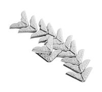 DOITOOL 200 pcs Antique Style Metal Book Corner Protectors Decorative Edges for Notebooks Scrapbooks Albums Menus Folders File DIY Crafts Nickel Color