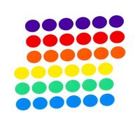 DOITOOL 200pcs Colored Counting Chips Math Teaching Counters for Kindergarten Learning Portable Cognitive Chips Yellow Green and Purple