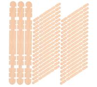 DOITOOL 200Pcs DIY Handmade Wooden Building Model Materials Natural Lightweight Wood Strips with Design for Crafts Decorations Birthday Wedding Christmas Creative Batten Logs