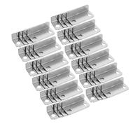 DOITOOL 200pcs L-Shaped Metal Drawer Lock Plates, Cabinet Strike Plates for Drawer Replacement, Furniture Hardware Locking Parts for Home Office Kitchen Cabinets