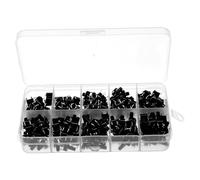 DOITOOL 200pcs Micro Tactile Push Button Switch Assortment for Breadboard Project Electronics Prototyping Thumb Nut and Momentary Switch Function