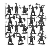 DOITOOL 200pcs Mini Figurines for Kids Sand Table Soldier Models Middle Ages Miniature People Figures Micro Landscaping Decors