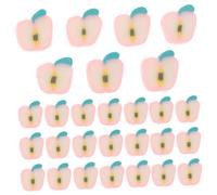 DOITOOL 200pcs Polymer Clay Apple Beads Fruit Slice Loose Spacer Beads Bulk for Halloween DIY Jewelry Making Bracelets Necklaces Craft Supplies