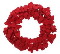 DOITOOL 200pcs Red Felt Hearts 2.9cm DIY Valentine Craft Decorations, Felt Heart Confetti for Wedding, Cake Toppers, Home Decor and Handmade Art Supplies