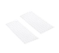 DOITOOL 200pcs Round Hook and Loop Dot Tape Self Adhesive Double Sided White Strong Sticky Tape for Crafting Wall and Floor Use Polyester Nylon