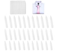 DOITOOL 200pcs White Nylon Plastic Collar Stays Shirt Stiffener Accessories Keep Collar Crisp Pristine Invisible Dress Support for Men