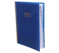 DOITOOL 2026 Daily Planner A5 Twin-Wire Binding Compact Agenda Book with Monthly Calendar, Goal Setting Notebook, Habit Tracker Journal for Students and Office Use