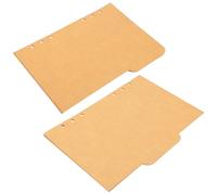 DOITOOL 20pcs A5 Kraft Paper Insertable Index Page Dividers for Office and School Binders, Tab Divider Sheets for Document Organization and Classification