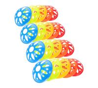 DOITOOL 20pcs Agility Training Cones for Football and Basketball Lightweight PE Material, High Visibility Triangular Markers for Individual Practice and Obstacle Courses, Windproof