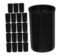 DOITOOL 20pcs Black Film Canisters with Lids Portable Abs Film Storage Tubes Universal Compatibility for Photography Enthusiasts and Small Accessories Storage