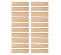 DOITOOL 20pcs Blank Bamboo Craft Bookmark Can Be Painted and Stained DIY Blank Bookmark for Reading