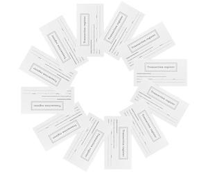 DOITOOL 20pcs Check Registers for Checkbooks Personal Checkbook Blank Ledger Transaction Books 5.89x3.07x0.04in Simple Elegant Paper Design Track and Manage Personal Expenses Record