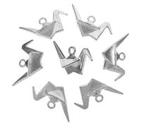 DOITOOL 20Pcs Crane Charms Durable Pendants for DIY Earrings Necklaces Bracelets and Keychains Creative Ornaments for Crafting and Decoration