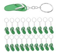 DOITOOL 20pcs Creative EVA Slipper Keychains Cartoon Keyrings for Bag Pendant and Key Decor Compact Multipurpose Keychain Accessories for Summer Luau Party Random Colors Random Color