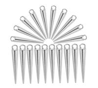 DOITOOL 20Pcs DIY Zinc Alloy Cone Pendant Charms for Necklace and Bracelet Making Elegant Jewelry Accessories for Women Shiny Finish for Crafting