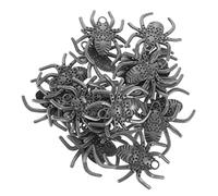 DOITOOL 20pcs Halloween Spider Charms Creepy Alloy Pendants for DIY Jewelry Decor for Bath Curtains Party Decorations and Craft Projects