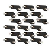DOITOOL 20Pcs Hot Swap Pcb Sockets for Keyboard, Black ABS, 2-Clamp Design, Fast Replacement, Computer Accessory