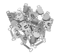 DOITOOL 20pcs Invisible Metal Hooks and Eyes Closure Sewing for Bras Trousers Skirts Dresses Easy Sew Fasteners for Waist Trouser Repairs and Clothing Adjustments