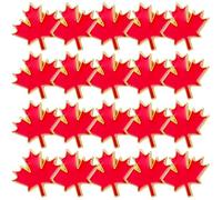 DOITOOL 20pcs Maple Leaf Lapel Pin for Women Red Iron Brooch with Simple Chic Design Suitable for Daily and Formal Use Autumn Fall Accessories