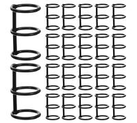 DOITOOL 20pcs Metal Book Rings Loose Leaf Metal Clasps Openable Binder Rings Calendar Binding for Index Cards Flash Card Holder Mini Binder