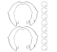 DOITOOL 20pcs Mr11 Mr16 Bulb Retaining Spring Clips Metal Downlight Clamp Rings for Recessed Lighting Ceiling Spotlight Accessories