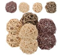DOITOOL 20pcs Natural Handwoven Willow Balls Chew Toys for Rabbits Hamsters Small Animal Toys Indoor Outdoor Fun