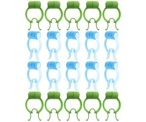 DOITOOL 20pcs Nose Nasal Stopper Clips Nose Stop Clips Cushioned Non-Stick Removal Pom Eva Material for Lung Breathing Training and Snore Reduction