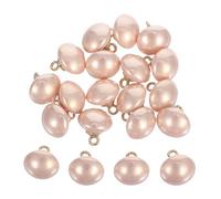 DOITOOL 20pcs Pearl Buttons with Metal Shank Secure Round Sewing Supplies for DIY Wedding Dresses Jackets Clothing Crafts Compatible with Lightweight to Heavy Fabrics