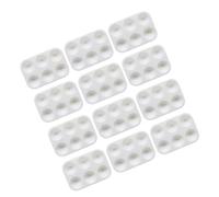DOITOOL 20pcs Portable Plastic Paint Tray Palette for Painting with Compartments Stacking Drawing Palettes for Artists Students for Art Craft and DIY Projects