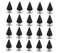 DOITOOL 20Pcs Punk Metal Cone Rivets for DIY Leather Craft Sharp Spike Studs for Clothing Shoes Belts Bags Bracelets Suitable for Leather Decoration and Repair