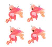 DOITOOL 20pcs Resin Flamingo Charms Vibrant Pink Tropical Bird Pendants for Jewelry Making DIY Necklace Bracelet Earring Craft Accessories Fade-resistant Animal Charms for Arts and Crafts
