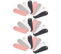 DOITOOL 20pcs Reusable Pu Leather Cord Organizer Straps for Data Cable and Earphones, Multi-Color Short Cable Holders for Travel, Office, and Home Cord Management