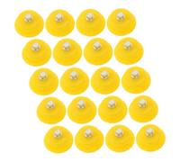 DOITOOL 20pcs Shoe Spikes Ice Cleats Replacement Studs Anti-slip Easy Installation Yellow Stainless Steel Winter Walking Repairs Outdoor Footwear