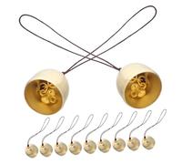 DOITOOL 20pcs Small Hanging Bells Mini Alloy Wind Chime Ornaments for Christmas Door Window Garden Decor DIY Pendant Bells