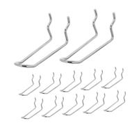 DOITOOL 20pcs Stainless Steel Pegboard Hook Double Arm