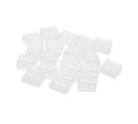 DOITOOL 20pcs Transparent Plastic Binder Clips for Document Organizing Single Corner Clips for Office School Home Use Page Holders for Test Papers and Memos