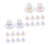 DOITOOL 20pcs Transparent Soft Silicone Earring Backs with Flat Secure Hold Comfortable Lightweight Safety Stoppers for Pierced Earrings DIY Jewelry Making Supplies