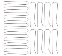 DOITOOL 20pcs U-shaped Hot Curler Clips Metal Replacement Fixed Clips for Electric Hot Rollers Hair Styling Easy Replacement and Not Easily Deformed